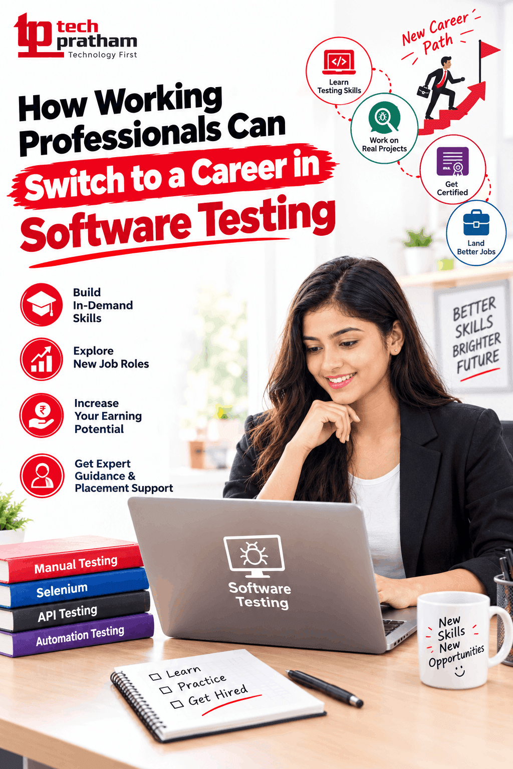 How Working Professionals Can Switch to a Career in Software Testing