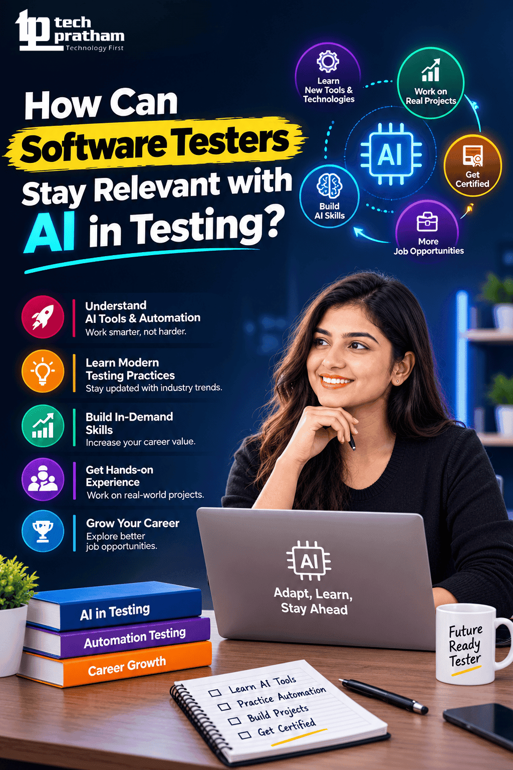 How can software testers stay relevant with AI